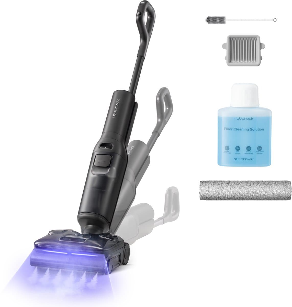 Roborock F25 Steam-Vloerreiniger-Nat Droog Stofzuiger-draadloos-Elektrische dweil-180 °C stoommop-80 min gebruiksduur-25000 Pa zuigkracht-Heteluchtdroging op 95 °C-Anti-klit technologie — afbeelding 1