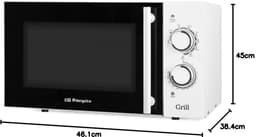 Magnetron met Grill - Oven Combimagnetron - Snel Eten Opwarmen - Vrije Installatie - 23 liter - Wit — thumbnail 2