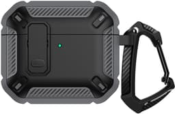 Mobigear Hoesje geschikt voor Apple AirPods 4 Hardcase Hoesje | Mobigear Armor Clip - Zwart — thumbnail 1