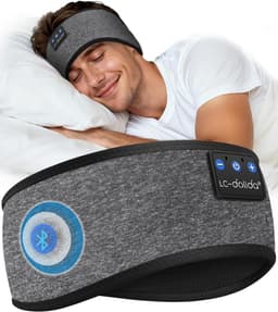 Bluetooth Hoofdband met Koptelefoon - Draadloze Sport Hoofdband - Slaap Koptelefoon - Zachte Muziek Hoofdband - Ultra Dunne Stereo Speakers - Bluetooth 5.2 - Voor Sport Yoga Reizen en Zijslapers — thumbnail 1