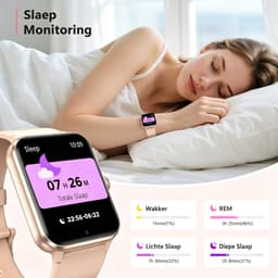 Blackview R50 Watch - Smartwatch Dames & Heren - SOS- Android & iOS - Roze — thumbnail 4