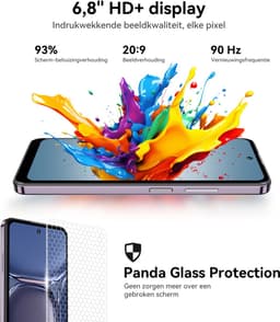 HOTWAV Note 13 Max - smartphones zonder abonnement - 256 GB - 5160 mAh - 4G Dual SIM - Face ID - GPS - Vingerafdrukherkenning - Paars — thumbnail 4