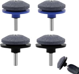 SnelShoppen - Grasmaaier Mes Slijper Set van 2 Stuks - Zwart - Hoogwaardige Corundum Tuin Gereedschap - Praktisch en Tijdbesparend voor Tuinonderhoud — thumbnail 1