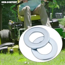 SnelShoppen - 3 Stuks Metalen Wasmachine voor Grasmaaier 24M7097 - Compatibel met John Deere - 29.5x17x2.8mm - Gegalvaniseerd Koolstofstaal - Eenvoudi — thumbnail 5
