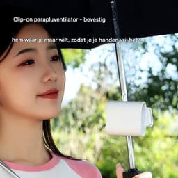 longziming -Draagbare Clip-On Ventilator - Draagbare Luchtverfrisser - Tafelventilator - Fluisterstille Borstelloze Motor - ABS Kunststof - Compact En Ultralicht Ontwerp - Veelzijdig Gebruik Overal - 1 Stuk — thumbnail 5