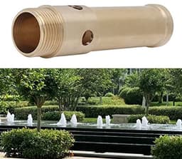 Bruisende sproeikop, 1 inch 32 mm / 1,5 inch 46 mm buitendraad koperen sierwaterschuimvijversproeier sproeikop voor tuin, parken en landschap (1 inch 32 mm) — thumbnail 4
