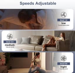 Plafondventilator van 50 cm met verlichting en afstandsbediening - Fandelier platte plafondventilator - 3000K-6500K dimbare inbouw LED-ventilatorlamp - Witte moderne plafondventilator met verlichting voor de slaapkamer — thumbnail 4
