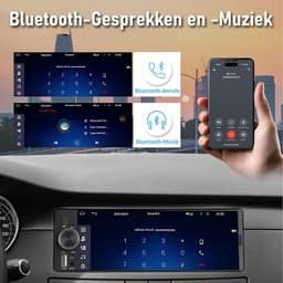 Cestovet 1DIN DAB+ Autoradio - 6.36 inch scherm - met Draadloze Carplay & Android Auto DAB+ - BT 5.2 - USB/USB-C + Achteruitrijcamera — thumbnail 5