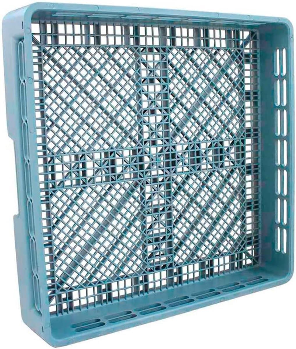 Bestekmand Vaatwasser - Bestekhouder Keuken - Hygiënisch Werken - Industriële Standaard - 50x50 cm - Grijs — afbeelding 1