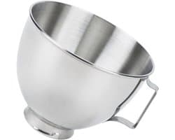 Rvs Mengkom - Keukenmachine Kom - Bakken en Mixen - Vaatwasmachinebestendig - 22x22cm - Zilver