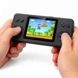 Retro Game Console – Handheld Spelcomputer voor kinderen – Gameboy – Reisspeelgoed – LCD-kleurenscherm – 266 Games — thumbnail 1