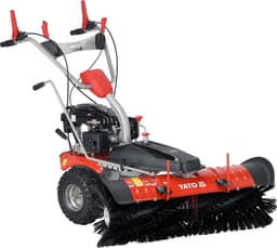 Professionele Benzine Veegmachine – 100 cm Werkbreedte – 4.7 PK Loncin Motor – 3 Versnellingen Vooruit & 1 Achteruit – 81 kg Radiaalveger / Sneeuwschuif Optie — thumbnail 3