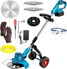 Elektrische Grasmaaier - Snoeischaar Grastrimmer - Tuin Onderhoud - Borstelloze Motor - 91-130 cm Verstelbaar - Universeel — thumbnail 1