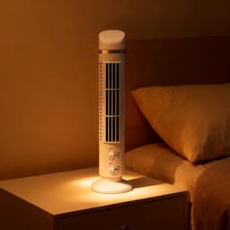 Bladloze oscillerende torenventilator - Draagbare, stille USB-koelventilator voor kantoorgebruik — thumbnail 2