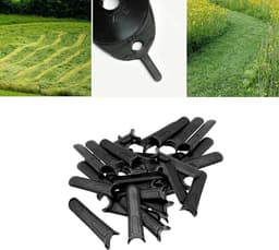 SnelShoppen - 100 Stuks Grasmaaier Plastic Messen Voor Hovermaaiers, Mow n Vac, Micro Lite, Minimo - Duurzaam, Hoog Snijvermogen, Ideaal Voor Tuinonde — thumbnail 4