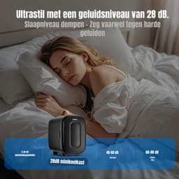 QORA® Mini Koelkast - Koelkast - Zwart - 16cm x 14cm x 21cm — thumbnail 3