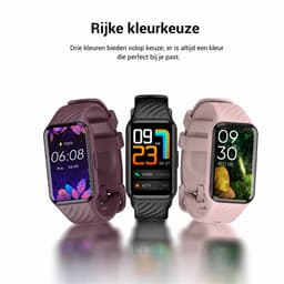 Blackview Watch - bloeddrukhorloges - R10 - siliconen polshorloge - Bluetooth sport smartwatch - voor Android en iOS. - Dames en heren - Paars — thumbnail 3