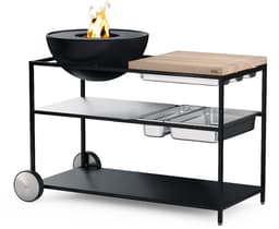 Höfats - Fire Kitchen Buitenkeuken met Bowl 57 Vuurschaal - Staal - Zwart - — thumbnail 4