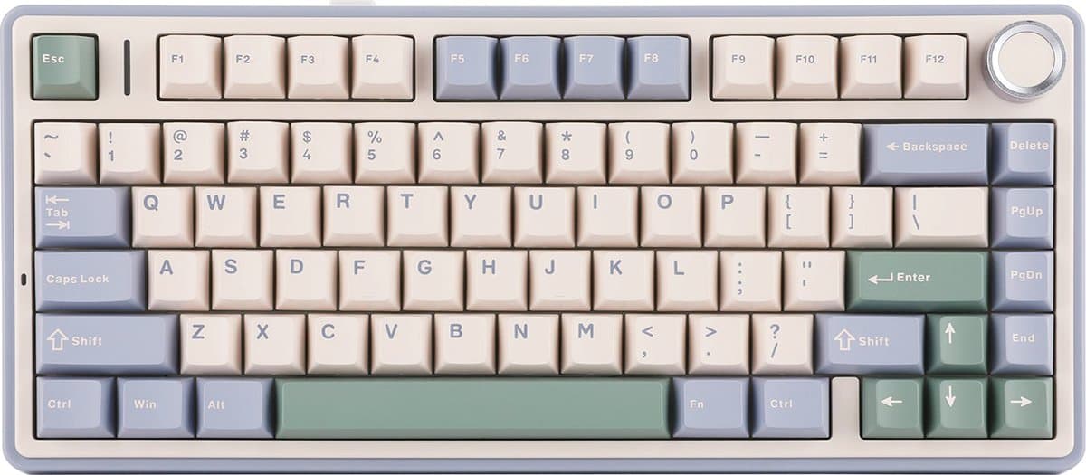AULA F75 - Draadloze Gaming Toetsenbord - Mechanisch - Gasket - Hot Swap - QWERTY Toetsenborden - Tri mode - 80 Keys - Ceder groen — afbeelding 1
