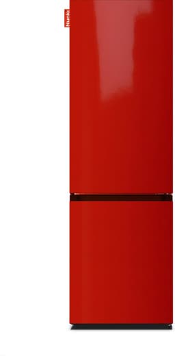 NUNKI LARGECOMBINF-ARED Combi Bottom Koelkast, D, 182+71l, Hot Rod Red Gloss All Sides — thumbnail 1
