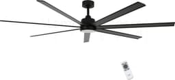 Plafondventilator Atlanta II Zwart XL Ø 183cm 12W Led Incl Afstandsbediening — thumbnail 1