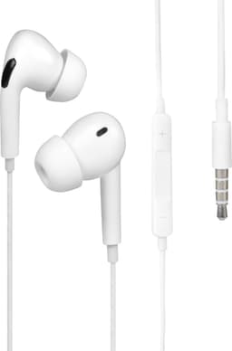 Nuvance Oortjes met Draad - 3.5mm Jack Aansluiting - Oordopjes met Draad - In-Ear Oortjes met Draad en Microfoon - Wit — thumbnail 1