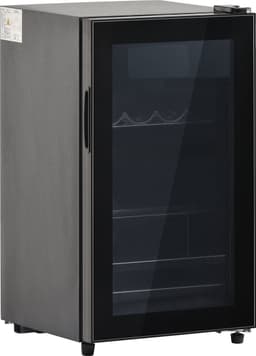 Sweiko 76LMini Koelkast, 3L+73L voor ijs, houdt 51 blikjes limonade, water, bier of wijn. Laag geluidsniveau verrichting, compressorkoeling systeem, energie-efficiënt, regelbare planken — thumbnail 3