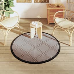 vidaXL - Buitenkleed - ARAKIL - Ø - 120 - cm - polypropeen - bruin — thumbnail 3