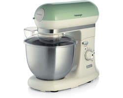 Ariete 1588/04 - Vintage keukenmachine - 5.5 liter - 3 accessoires - 2400 Watt - 7 snelheden - Groen