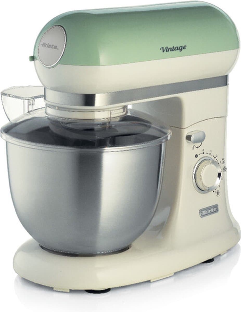 Ariete 1588/04 - Vintage keukenmachine - 5.5 liter - 3 accessoires - 2400 Watt - 7 snelheden - Groen — afbeelding 1
