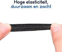 Ibley Zachte foam oortips 15mm - 10 stuks / 5 paar - universeel geschikt - Spons oordop kussens - voor oortjes - Zwart — thumbnail 3