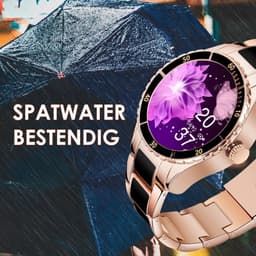 Darenci Smartwatch Timeless - Smartwatch dames - Smartwatch Heren - Horloges voor mannen en vrouwen - Horloge - Activity tracker - Stappenteller - Bloeddrukmeter - Hartslagmeter - Zwart — thumbnail 2