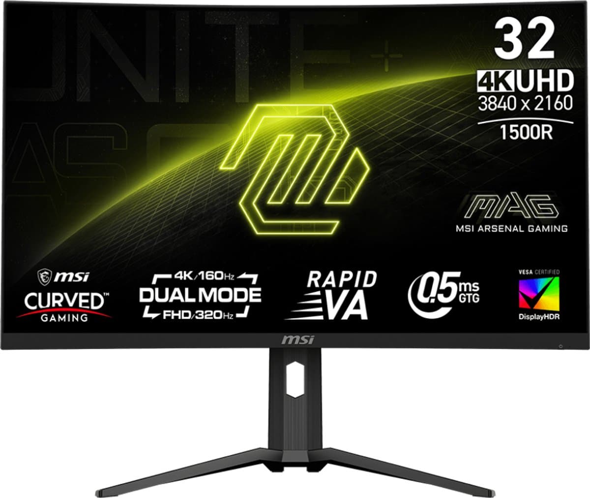 MSI MAG 321CUPDF 31.5'' Curved 4K UHD gaming monitor — afbeelding 1