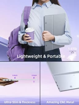 UPERFECT Portable Monitor - 4K - Beeldscherm - Monitor - Scherm - Draagbare monitor - 15.6" - 3840x2160UHD - HDMI & USB-C - Zwart — thumbnail 2