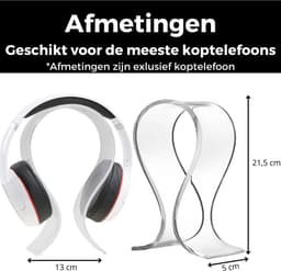 Headset Houder - Headset Stand - Koptelefoon standaard - Headphone stand - Koptelefoon Houder - Hoofdtelefoon Houder - WiseQ — thumbnail 4