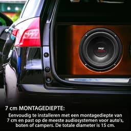 Auto Luidspreker – Pyle Subwoofer Auto Speaker- Zwarte Plastic Mand- Dubbele Spreekspoel- 4 Ohm Impedantie- 600 Watt — thumbnail 5