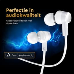 Golden Sound Bedrade oordopjes - Siliconen eartips - Oordopjes met draad en microfoon USB-C aansluiting - Wit — thumbnail 2
