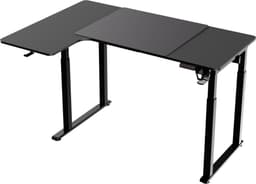 Bureau zit sta elektrisch hoogte verstelbaar- hoekbureau L vormig - game bureau - kantoor werkplek bureau ergonomisch - game desk - 180 cm breed — thumbnail 4