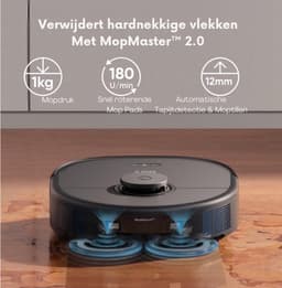 eufy X10 Pro Omni - Complete Robotstofzuiger wit - Met dweil en Vervangingssets - Robot Vacuum 8000 Pa zuigkracht - Tapijt detectie - AI-obstakel vermijding- Wast en droogt de dweil- Automatisch legen en vullen — thumbnail 5