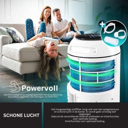 ApexArte® Mobiele Airco - Airconditioning - Ventilatoren - Airco Zonder Afvoerslang - Wit en Zwart — thumbnail 4