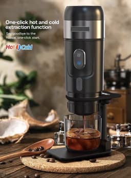 Draagbare Koffiezetapparaat - Voor Auto & Thuis - DC12V - Espresso Koffiezetapparaat - Fit Nespresso - Dolce Pod - Capsule Koffie - KoffiePoeder - Bouw Koffiezetapparaat - — thumbnail 3
