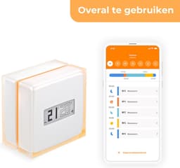 Netatmo Slimme Thermostaat - Smart Thermostaat voor CV - Werkt met Google Home, Alexa & Apple Homekit - Draadloos - Wit — thumbnail 3