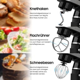 Equivera Deegmachine - Kneedmachine - Deegmixer - Keukenmixer - Keukenmachine — thumbnail 4