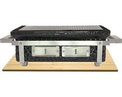 Keij Kamado Keramische tafelgrill Hibachi Zwart