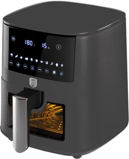BerlingerHaus Airfryer XXXL Mat Antraciet - met Kijkvenster - 8 Liter - 1650W — thumbnail 2
