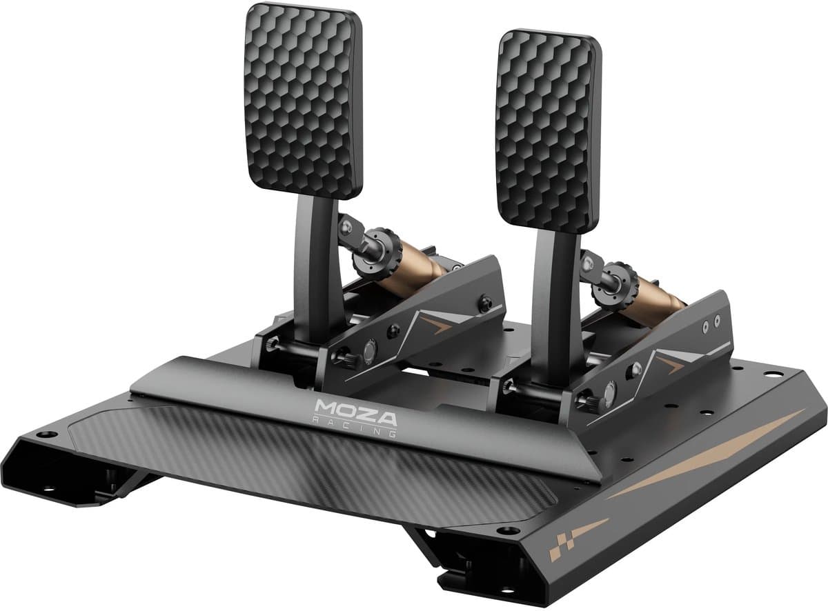 MOZA CRP2 Load Cell Pedals (Throttle + Brake) pedalen — afbeelding 1