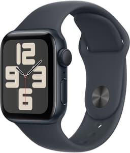 Apple Watch SE 2024 40mm Midnight Aluminium Case with Midnight Sport Band - S/M — thumbnail 1