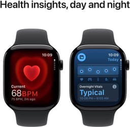 Apple Watch Series 10 - Wifi - 46mm - Zwarte Aluminium Case met Zwart Sportbandje - S/M — thumbnail 5