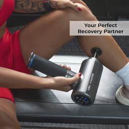 Verwarmd Percussiemassagepistool voor Spierherstel en -verlichting - 5 Massagekoppen — thumbnail 4