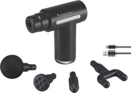 Oplaadbaar Massagepistool met 4 Hoofden en 6 Intensiteitsniveaus — thumbnail 5